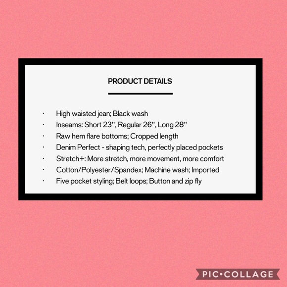 NWOT Express High Waisted Perfect Crop Flare Jean - Picture 3 of 3